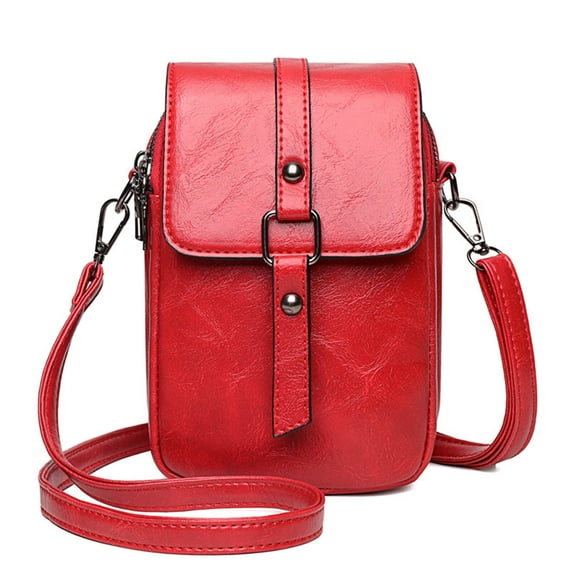 Compact Strap Crossbody – Red