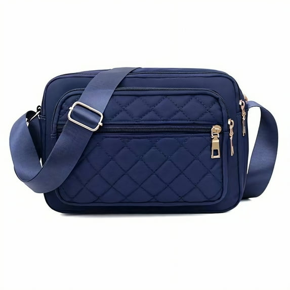 Quilted Utility Crossbody – Navy
