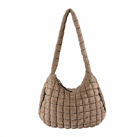 Soft Puffer Shoulder Bag – Khaki